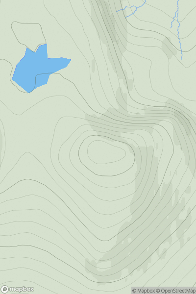 Thumbnail image for Beinn a' Tuath [Lewis and Nearby Islands] showing contour plot for surrounding peak